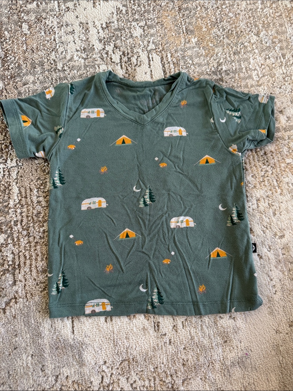 Kyte Baby Green Camping Shirt 18-24 Mo